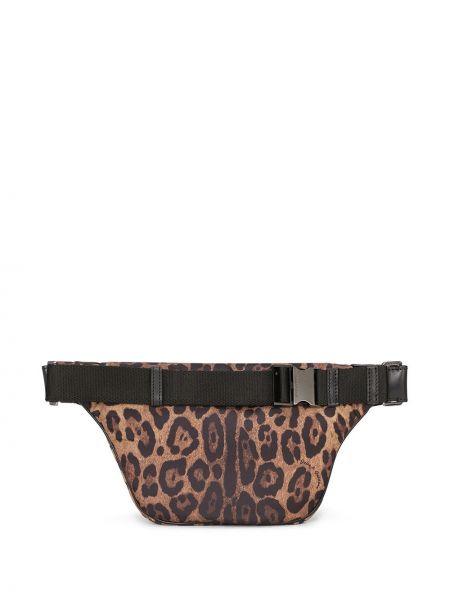 Gürtel mit print mit leopardenmuster Dolce & Gabbana braun