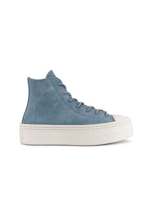 Sneakers con platform con motivo a stelle Converse Chuck Taylor All Star blu