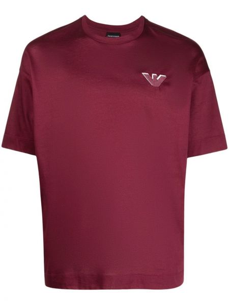 T-shirt Emporio Armani röd