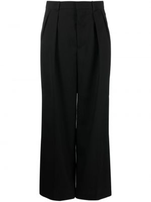 Плисирани relaxed панталон Wardrobe.nyc черно