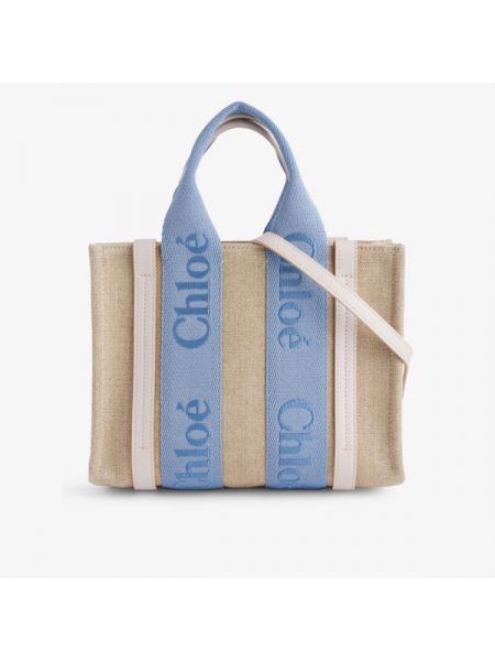Кожаная сумка Chloé синяя