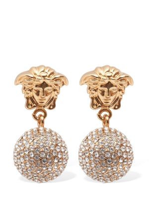 Σκουλαρίκια με πετραδάκια Versace χρυσό