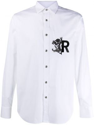 Camisa con bordado John Richmond blanco