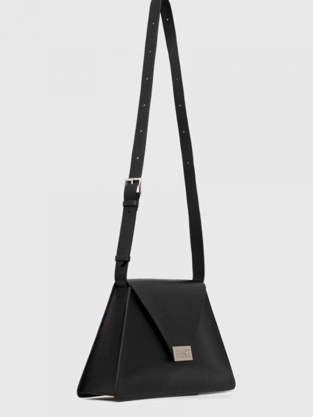 Δερμάτινη τσάντα Mm6 Maison Margiela μαύρο