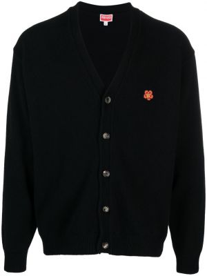 Cardigan en laine avec manches longues Kenzo noir