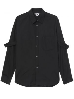 Памучна риза с катарама Black Comme Des Garçons черно