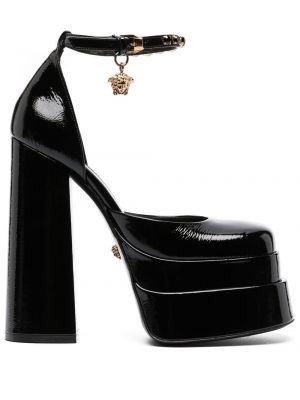 Sandales à plateforme Versace noir