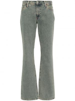 Jeans bootcut taille basse large Acne Studios bleu