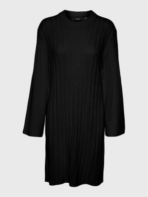 Pletena obleka Vero Moda črna