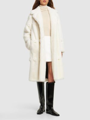 Manteau de fourrure Ermanno Scervino blanc