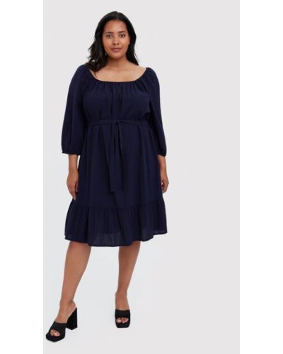 Vero Moda Curve Hétköznapi ruha Giana 10266024 Sötétkék Regular Fit