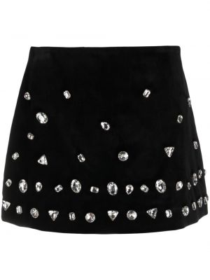 Křišťálové mini sukně Vivetta černé
