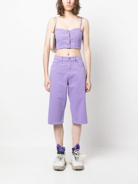 Shorts en jean P.a.r.o.s.h. violet