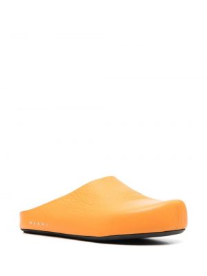 Mustriline loafer-kingad Marni oranž