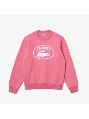 Camiseta de algodón Lacoste rosa