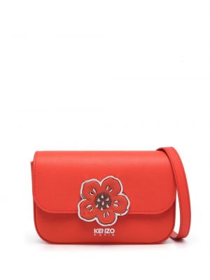 Кожени чанта за ръка на цветя Kenzo
