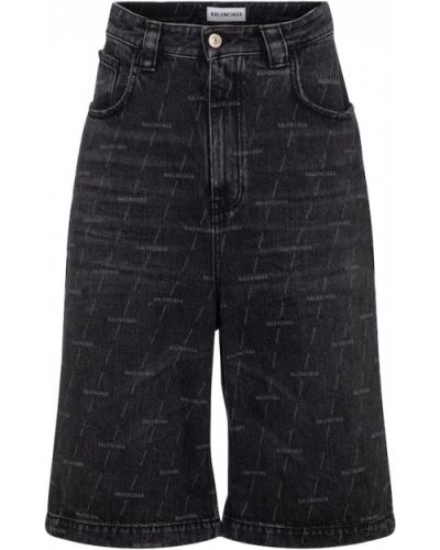 Pantaloni culottes Balenciaga negru