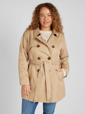 Cappotto Only Carmakoma beige