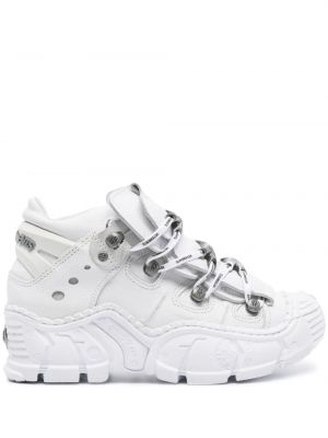 Sneakerși cu platformă Vetements alb