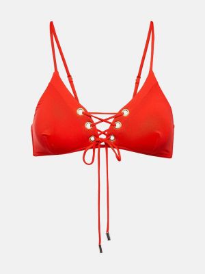Bikini sznurowany koronkowy Melissa Odabash czerwony