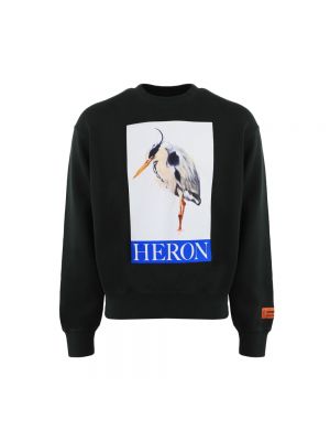 Czarna bluza z kapturem Heron Preston