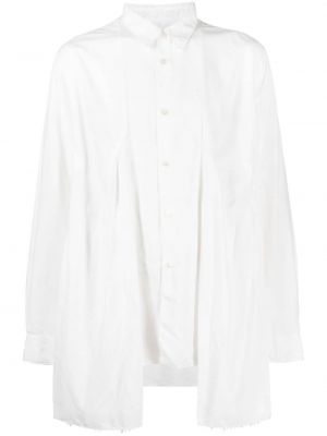 Hemd mit drapierungen Comme Des Garçons Homme Plus weiß