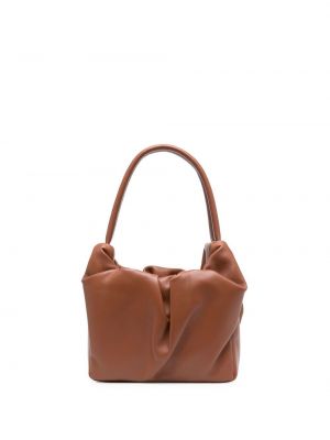 Bolso shopper con volantes Staud marrón