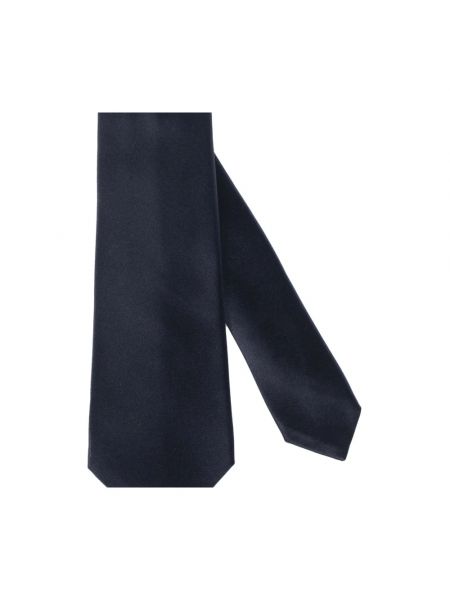 Krawatte mit plisseefalten Kiton blau
