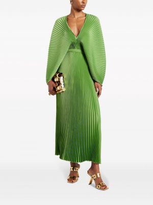 Sukienka długa plisowana L'idée zielona