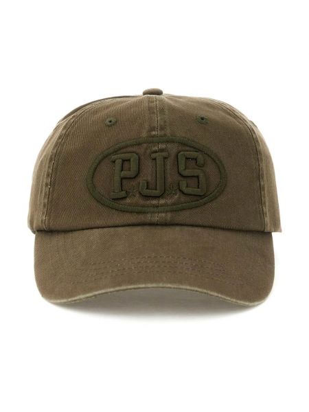 Haftowana czapka z daszkiem Parajumpers zielona