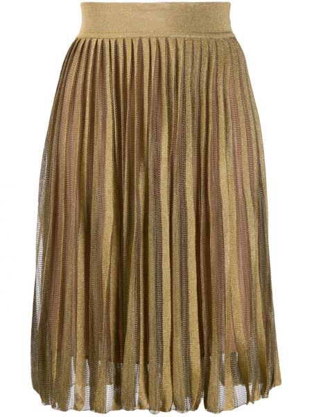 Pletená sukňa Alberta Ferretti zlatá