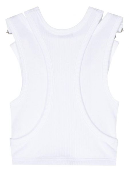 Asimetrisks kokvilnas krekls Jean Paul Gaultier balts
