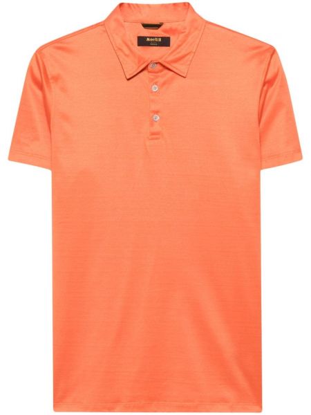Kokvilnas polo krekls Moorer oranžs