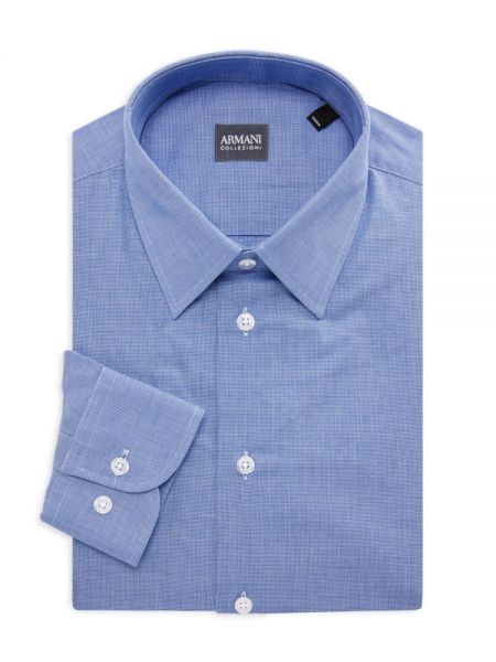 Рубашка Armani Collezioni синяя