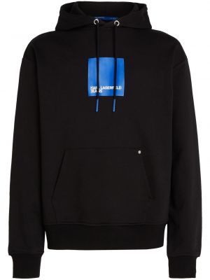 Tryckt hoodie Karl Lagerfeld Jeans svart