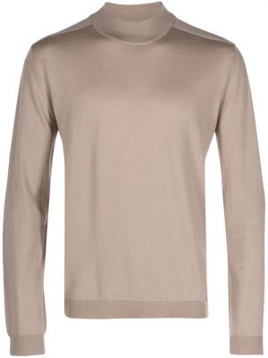 Sweter wełniany z wełny merino Low Brand biały