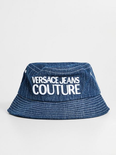 Kapelusz Versace Jeans Couture niebieski