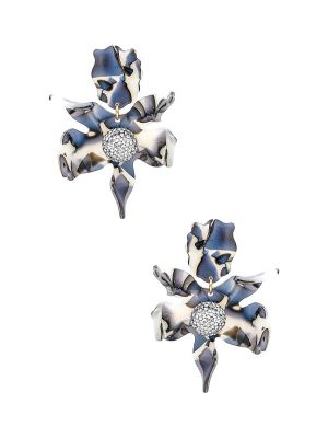 Orecchini con cristalli Lele Sadoughi blu