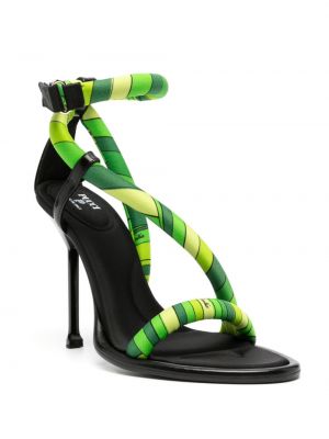 Sandály s potiskem Pucci zelené