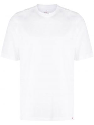 Βαμβακερή μπλούζα από ζέρσεϋ Kiton λευκό
