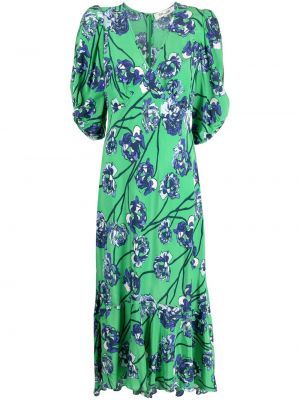 Миди рокля на цветя с принт Dvf Diane Von Furstenberg