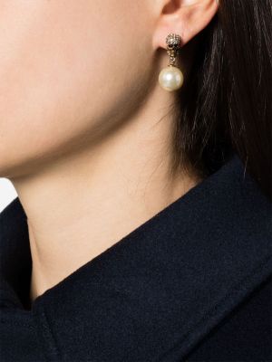Boucles d'oreilles avec perles Alexander Mcqueen Pre-owned doré