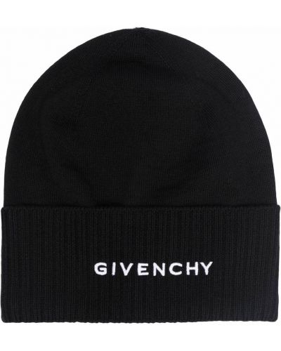 Černý čepice s potiskem Givenchy
