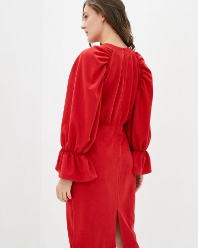 Платье Ricamare красное
