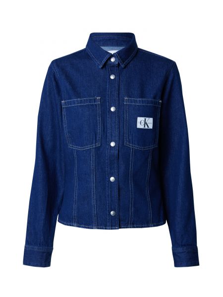 Traper košulja slim fit Calvin Klein Jeans plava