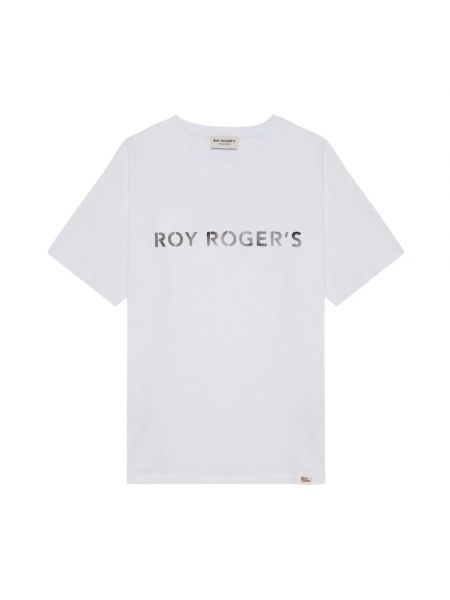 Koszulka z nadrukiem Roy Rogers biała