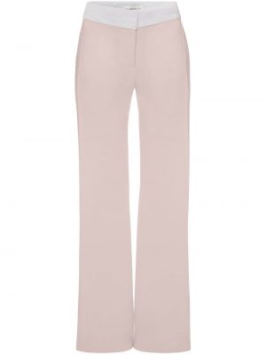 Spodnie Victoria Beckham różowe