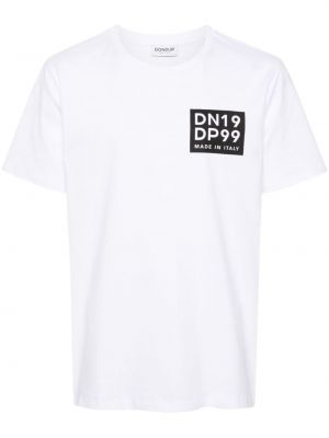 Pamučna majica s printom Dondup bijela