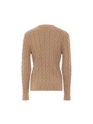 Sweter z wiskozy Akep brązowy
