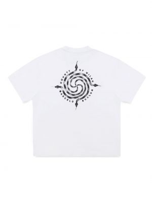 Kokvilnas t-krekls ar čūskas rakstu Marcelo Burlon County Of Milan